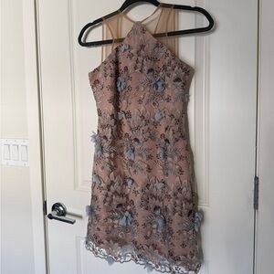 Dress the Population Aplique Dress